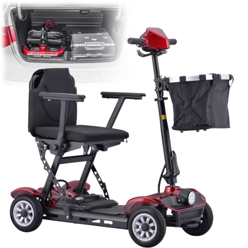 Patinete plegable para personas mayores, apto para viajes, capacidad de carga de 150 kg, incluye cargador y cesta
