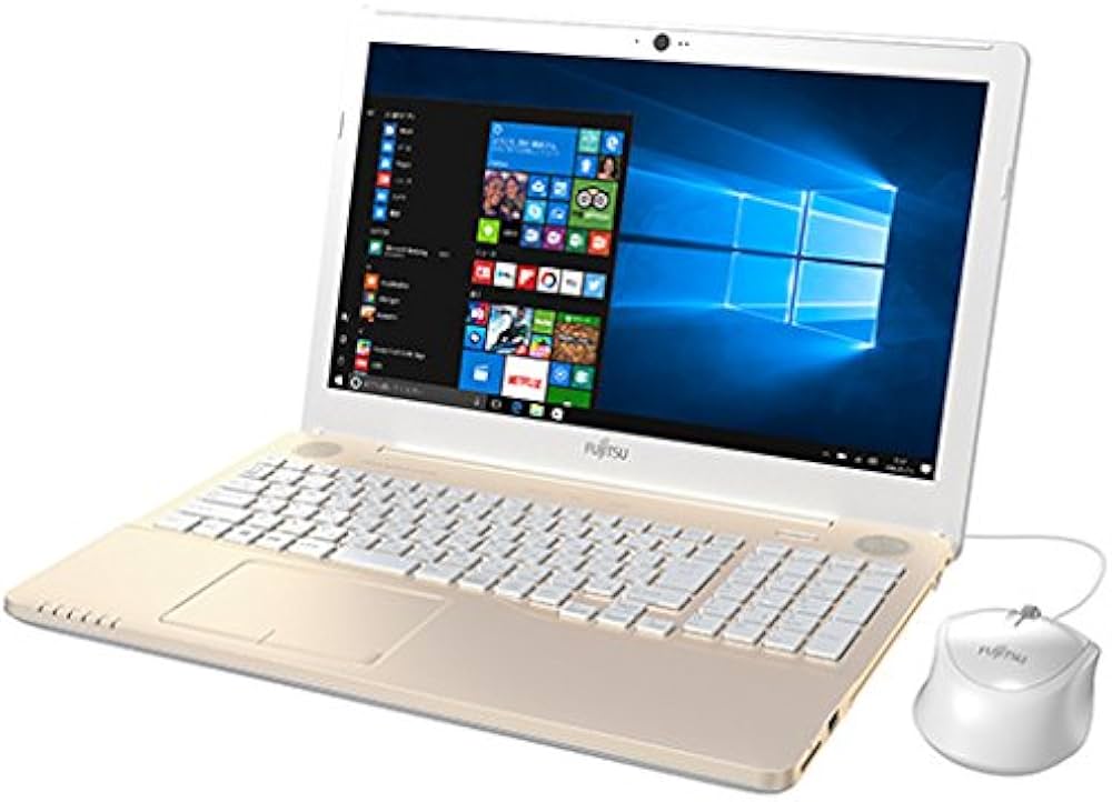 富士通 15.6型 ノートパソコンFMV LIFEBOOK AH42/B1 シャンパンゴールド(Office Home&Business Premium プラス Office 365) FMVA42B1G