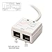 Cable Matters Ethernet Cable Share Kit in White up to 100 Mbps - Check The Connection Diagram Before Purchasing - This is NOT a Two-Pack - Must Be Used in a Pair
