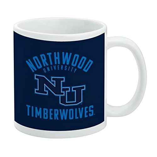Northwood University Timberwolves - Taza de café de cerámica con logotipo de Timberwolves, tazas de regalo novedosas para café, té y bebidas calientes, 11 onzas, color blanco