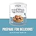 Pasteurized Dried Whole Egg Powder Can Emergency Food Supply, 85 Servings, 10 Year Shelf Life, No Additives or Preservatives, 5g Protein per Serving - Dry Egg Powder Blend, Ingredient for Baking and Cooking