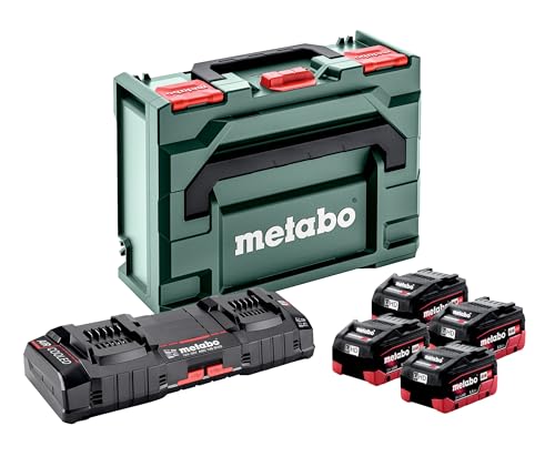 metabo Basis-Set 4 x LiHD 5,5 Ah ASC 145 Duo + mB...