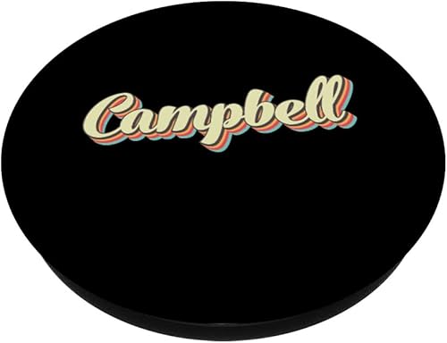 Miniatura 2 de Campbell TShirt Retro Art Baseball Font Vintage PopSockets Swappable PopGrip