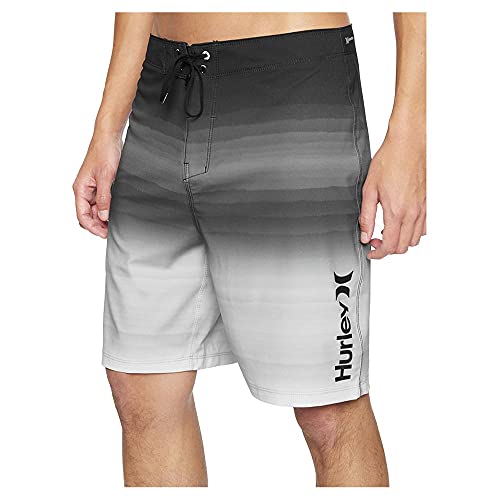 Hurley Men s Standard Phantom Spray Blend 20 Inch Swim Short Boardshort, Black, 34