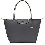 longchamp le pliage l schwarz neo  LONGCHAMP Le Pliage Club Große Schultertasche, Gun Metal