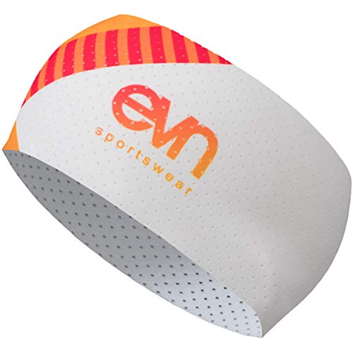 Univen - Fascia per capelli per corsa, ciclismo, escursionismo, sci, fitness e crossfit (uomo e donna) (arancione)