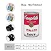 LEES TOSS Andy Warhol Soup Can (Tomato) Canvas Wall Art Bedroom Painting Decorative Poster for Room Aesthetic Living Room Decor Poster Unframe:12x18inchs(30x45cm)