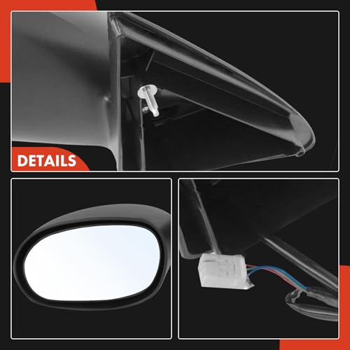 A-Premium Driver Side Power Door Mirror - Compatible with Chrysler 300M 1999-2001, Concorde 1998-2001, LHS 1999-2001 & Dodge Intrepid 1998-2001 - Non-Heated Non-Folding Black Outside Rear View Mirror by A-Premium - Image 6