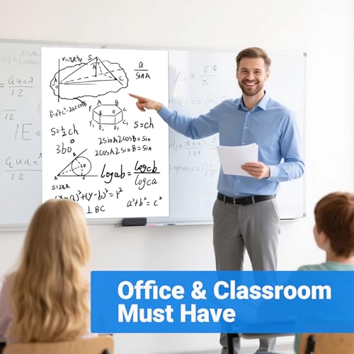 AFMAT Sticky Easel Pads, 25 in x 30 in Flip Chart Paper for Teachers, Super Sticky & Bleed-Resistant, Self-Stick Anchor Chart Paper for Office/Classroom/Whiteboard/Wall/Windows, 30 Sheets/Pad, 5 Pads - Image 8