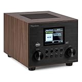 Audizio Vieste DAB Radio Digitale con Bluetooth, Subwoofer Integrato, DAB+, Radio FM, Riproduzione MP3 USB, Display TFT a colori, Sveglia e Sleep Timer, Finitura Legno, Altoparlante 60W, Telecomando
