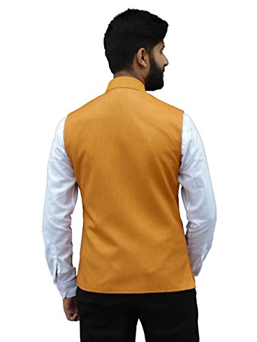 Image of Badoliya & Sons Nehru Jacket Men's (Mustard)