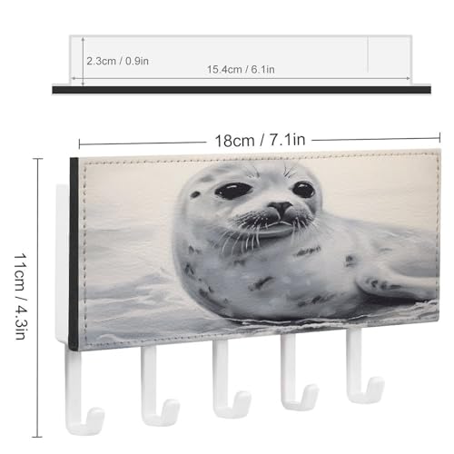 Soporte para llaves de pared con sello de arpa para evitar pérdidas 3