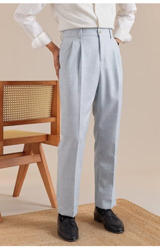 Mens Linen Pants Casual Beach Summer Classic Gurkha Pants Lightweight Linen Trousers2