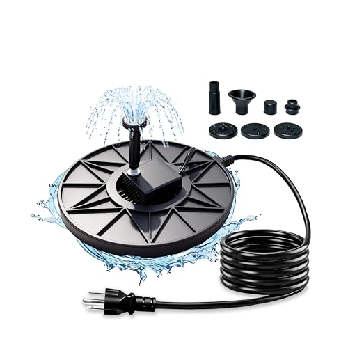 Witiozel Bird Bath Heater, Utility Birdbath Water Heater Deicer Water Pump with Thermostatically Controlled, De-Icer Submergible Suitable for Birdbath Farm Livestock Drinking Outdoors in Winter