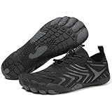 Hike Barefoot Shoes Womens Mens Pro Water Wide Toe Box Non-Slip Breathable Athletic Hiking Neuropathy Grounded Comfort wear New Footwear Black