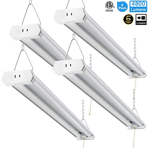 Linkable LED Shop Light for Garage, 42W 5000lm 4FT, 6000-6500K Daylight White,