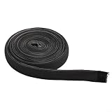 Nastro sigillante in fibra di vetro da 380 cm con adesivo ad alta temperatura per Kamado Joe Classic, guarnizione nera per forno per sigillare calore e fumo, autoadesiva e durevole
