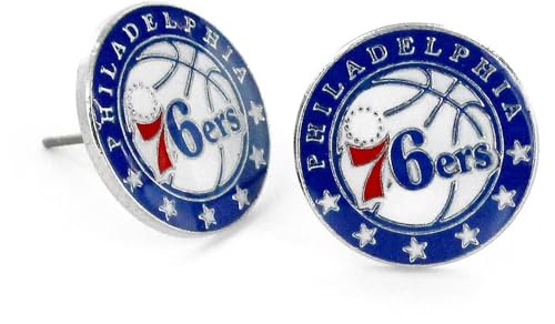 Aminco NBA Philadelphia 76ers Logo Post Earrings
