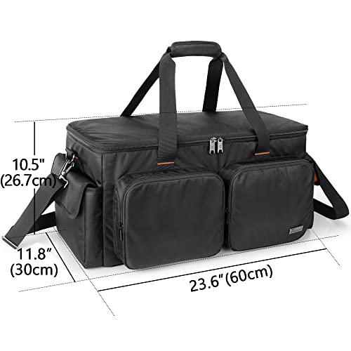 image for Trunab DJ Cable File Bag with Detachable Padded Bottom and Dividers, T