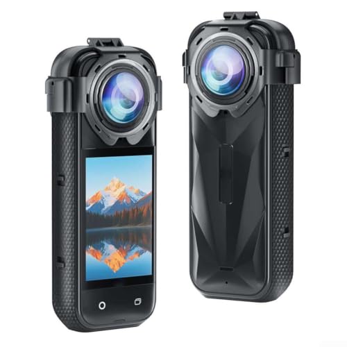 Protector de lente de vidrio óptico para Insta360 X5 con diseño impermeable 3