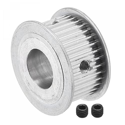 sourcing map 3M35 Zähne Zahnriemenscheibe Zahnriemenantrieb Zahnrad mit M5 Schraube 16mm Bohrung für Gürtel 3D Drucker CNC