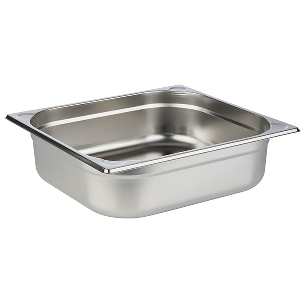 APS 81704 GN 2/3 Behälter, Edelstahl, 35,4 x 32,5 cm, Tiefe 100 mm, 8,4 Liter