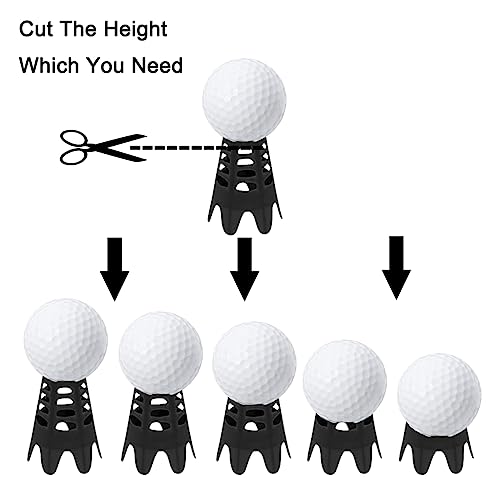 Image of Plastic Golf Tees, Golf Simulator Tees for Home, Outdoor Indoor Golf Tees Simulator Practice Training, Golf Mat Tees for Winter Turf and Driving Range