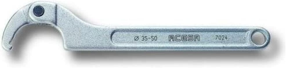 Bahco 4106-19-50 BH4106-19-50 Adjustable Hook Wrench, Silver, 19-50