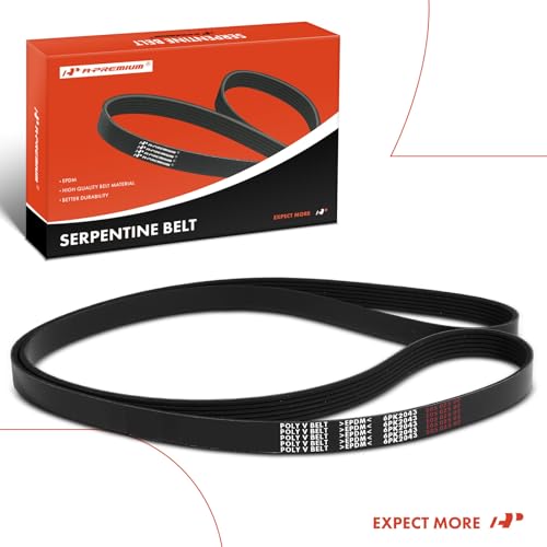 A-Premium Serpentine Belt 80.45 In For Jeep, Ford, Chrysler & Starcraft Bus Cars - Cherokee KL 2014-2022, E-150 E-250 2010-2011, E-350 E-450 Super Duty & More by A-Premium - Image 9