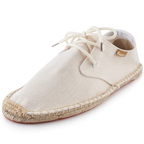 Alpargatas de hombre con cordones cubiertos y suela confortable