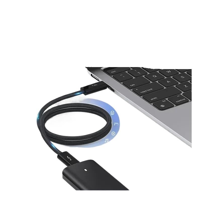 Cable de datos USB 4.0 tipo/C de 240 W, cable de carga rápida con velocidad de 40 Gbps, video HD 8K