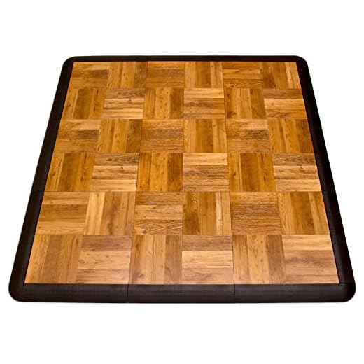 SnapFloors 3X3OAKFLOOR Modular Dance Floor Kit (3' x 3'), OAK, 21 Piece
