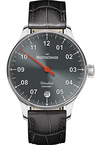 MeisterSinger Mens Circularis automatischer Sunburst anthrazit CC907 – Bild 3