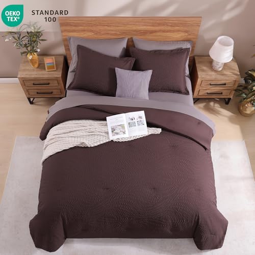 Geniospin Twin Comforter Set 5pc Purple - Save Big - Image 5
