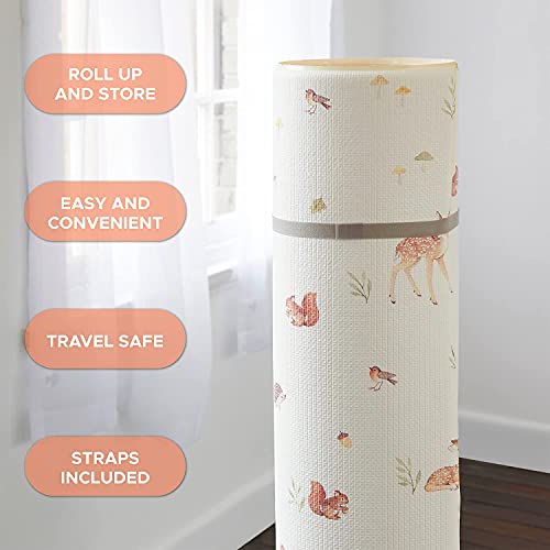 Babyspeelmat van schuimrubber, voor kinderen en peuters, activiteitenmat om te spelen, kruipen, dutje, niet giftig, omkeerbaar, waterdicht, voor speelkamer, groot 2 m x 1,41 m - Afbeelding 7