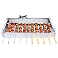 Automatic Rotating Kabob Grill, Electric Skewer Barbecue Grill Rotating,Stainless Steel Rotating Kebab Skewers Rotatin,Practial Auto Rotisserie for BBQ Camping Picnic ?
