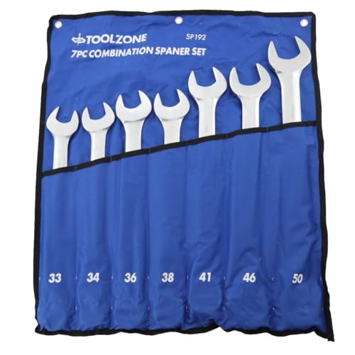 Jumbo Large Metric 3 Way Spanner Wrench Set 33-50mm Plant Farm HGV Garage Tool - Image 2