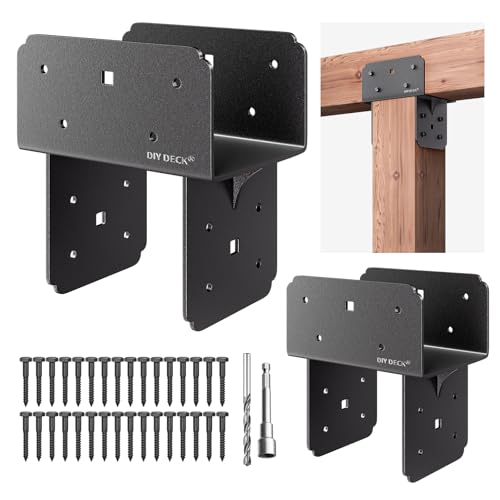 2Pack Post Tie Bracket Stainless Steel Beam Connector 6x6(Actual 5.5