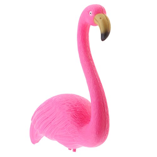Flamenco rosa independiente con estructura estable de plástico para césped resistente 6