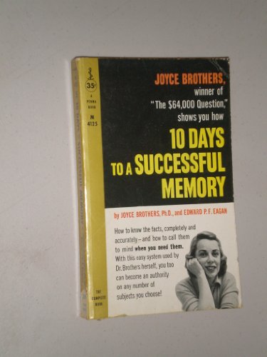10 Days to a Successful Memory B000DCO71I Book Cover