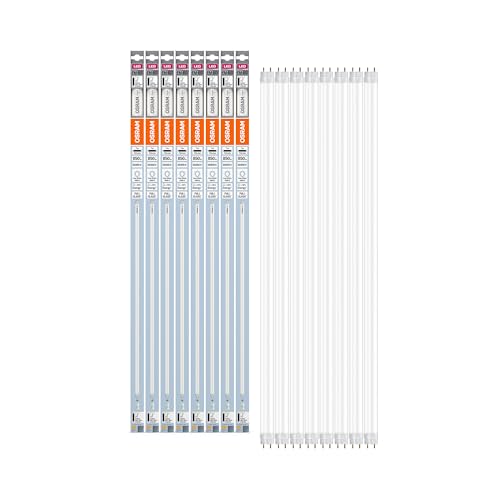 OSRAM LED TUBE T8 18 EM 720 mm, tubo LED lineal, 7W, 850lm, 4000K, luz blanca fría, reemplazo LED para tubos fluorescentes T8 con casquillo G13, larga vida, optimo consumo de energía