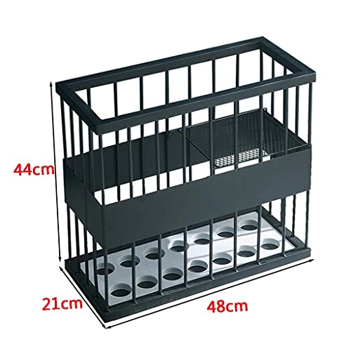 Seau de rangement pour parapluie avec double compartiment de taille - 7