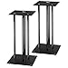 Produktbild Hama Lautsprecherständer 2er-Set mit versteckter Kabelführung (universaler Boxen-Ständer mit Glas Auflage, Lautsprecher Standfuß für große Boxen bis 30kg, Speaker Stand mit Spikes, Höhe 64 cm) Schwarz