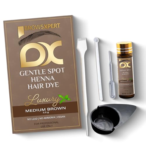 BROWSXPERT Professional Shading Touch-Up Kit — Herbal Henna with Mixing Dish