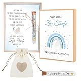 Taufegeschenk Geldgeschenke, Karte Taufe, Patenkind Geschenk, Taufgeschenke für Mädchen&Jungen, Kunststoff Reagenzglas Jutesäckchen Taufgeschenk Geld Gutschein Geschenkbox (taufgeschenke jungen)
