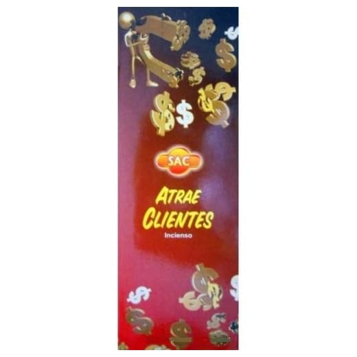 Incienso SAC Atrae Clientes (olor a jazmin y ambar) - Set de 6 paquetes hexagonales