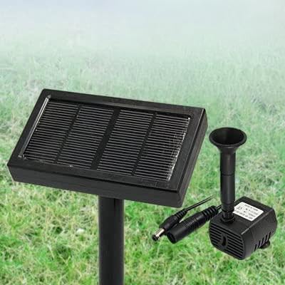 Ruilogod Solar Energy Motor giardino dello Z915 di acqua della pompa Pannello Brushless