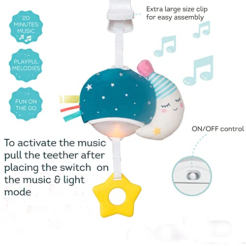Taf Toys TAF12585 Musical Mini Moon, On-The-Go Pull Down Hanging Music And Lights Infant Toy | Parent And Baby’S Travel Companion, Soothe Baby, Keeps Baby Relaxed While Strolling, For Newborns And Up thumb #6