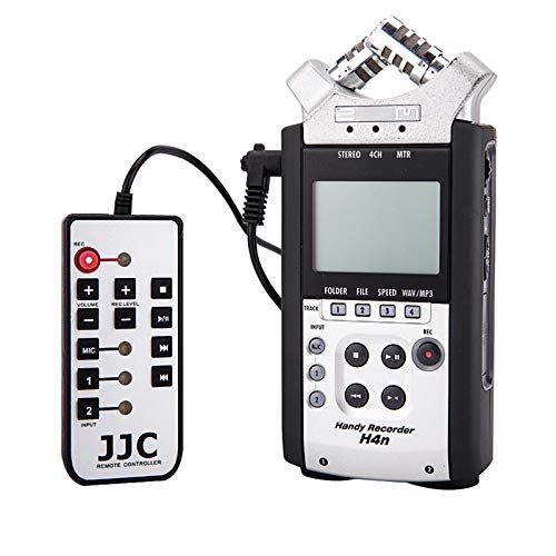 Jjc H4N Cable Wired Remote Control Commander For Zoom H4N & H4N Pro All Black (2020 Model) Handy Portable Digital Recorder Replaces Zoom Rch-4N Controller - Cable Length: Approx 1.4M / 4.6 Feet #TOP4