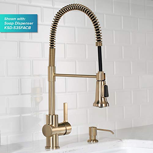 Kraus Britt Commercial Style Kitchen Faucet In Spot Free Antique Champagne Bronze, Kpf-1690Sfacb #TOP5